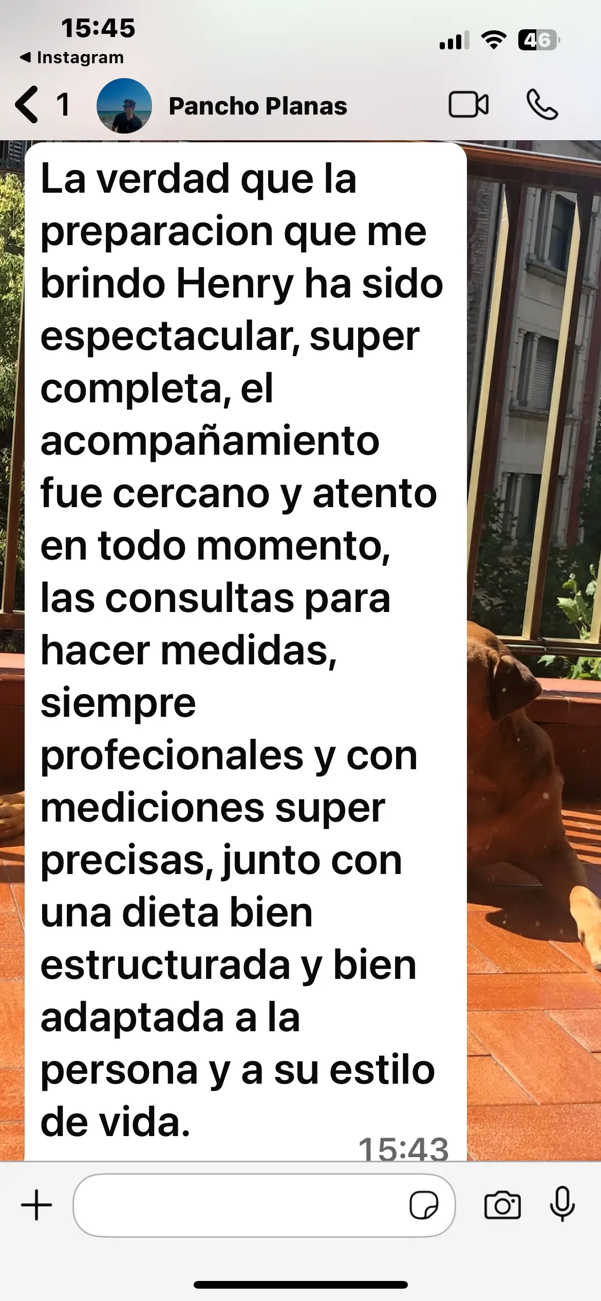 Testimonio de Francisco Plana